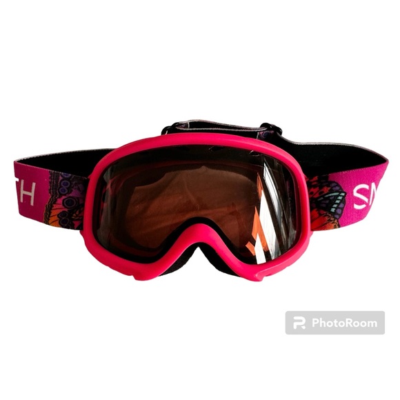 SMITH Grom Kids Goggles in Crazy Pink Butterflies - Picture 1 of 3